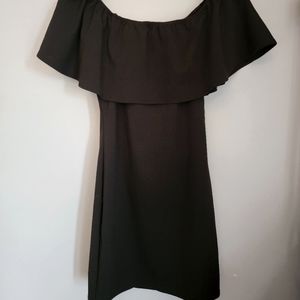 Black, off the shoulder dress, size XL